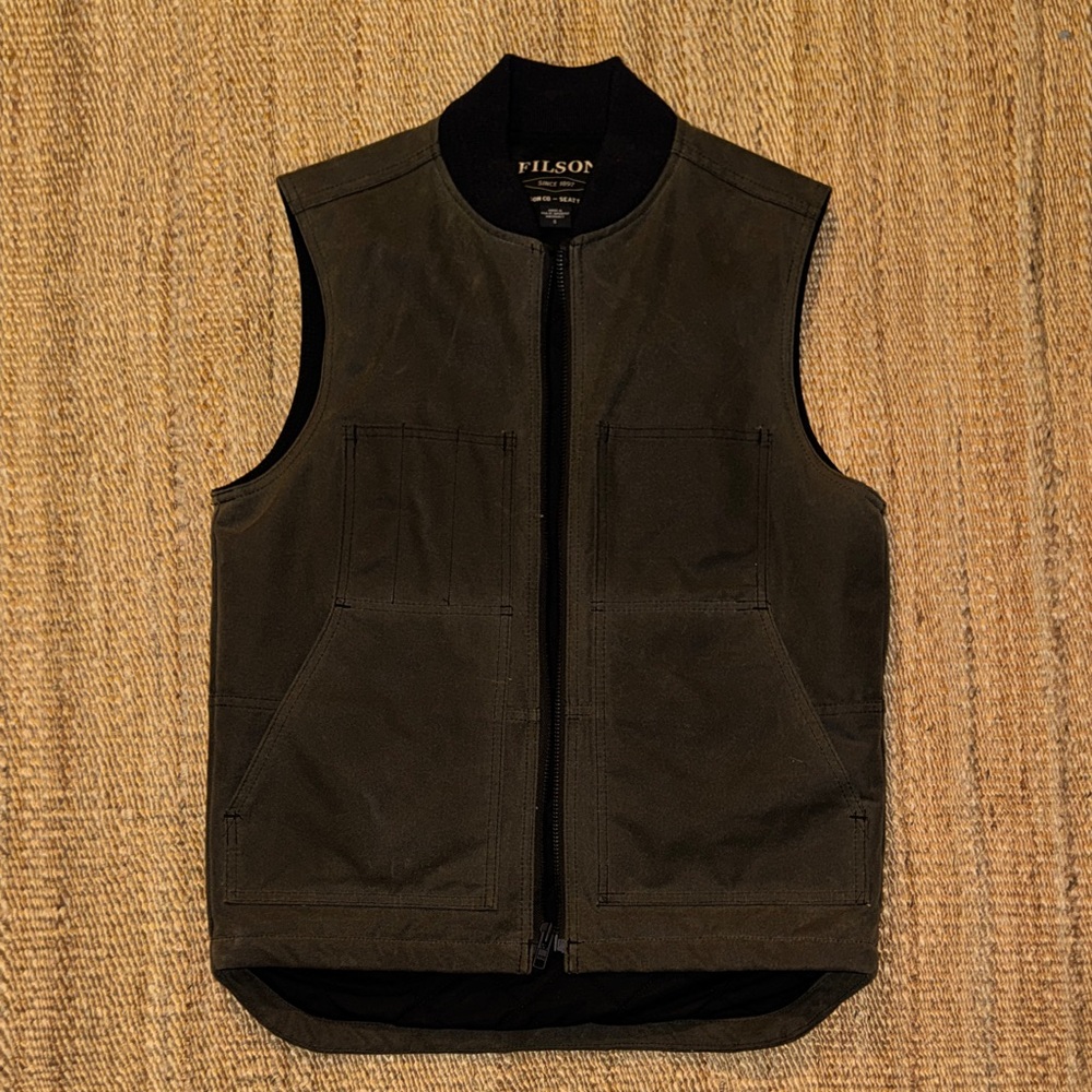 Filson Men's Olive Green Vest